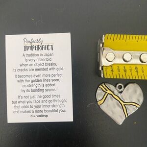 Perfectly imperfect heart necklace pendant